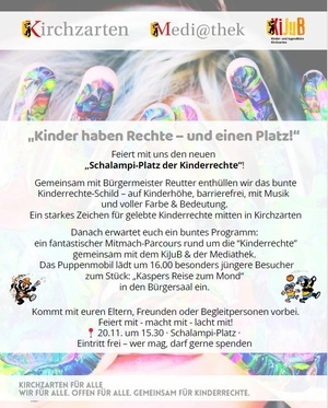 Einweihung Platz der Kinderrechte