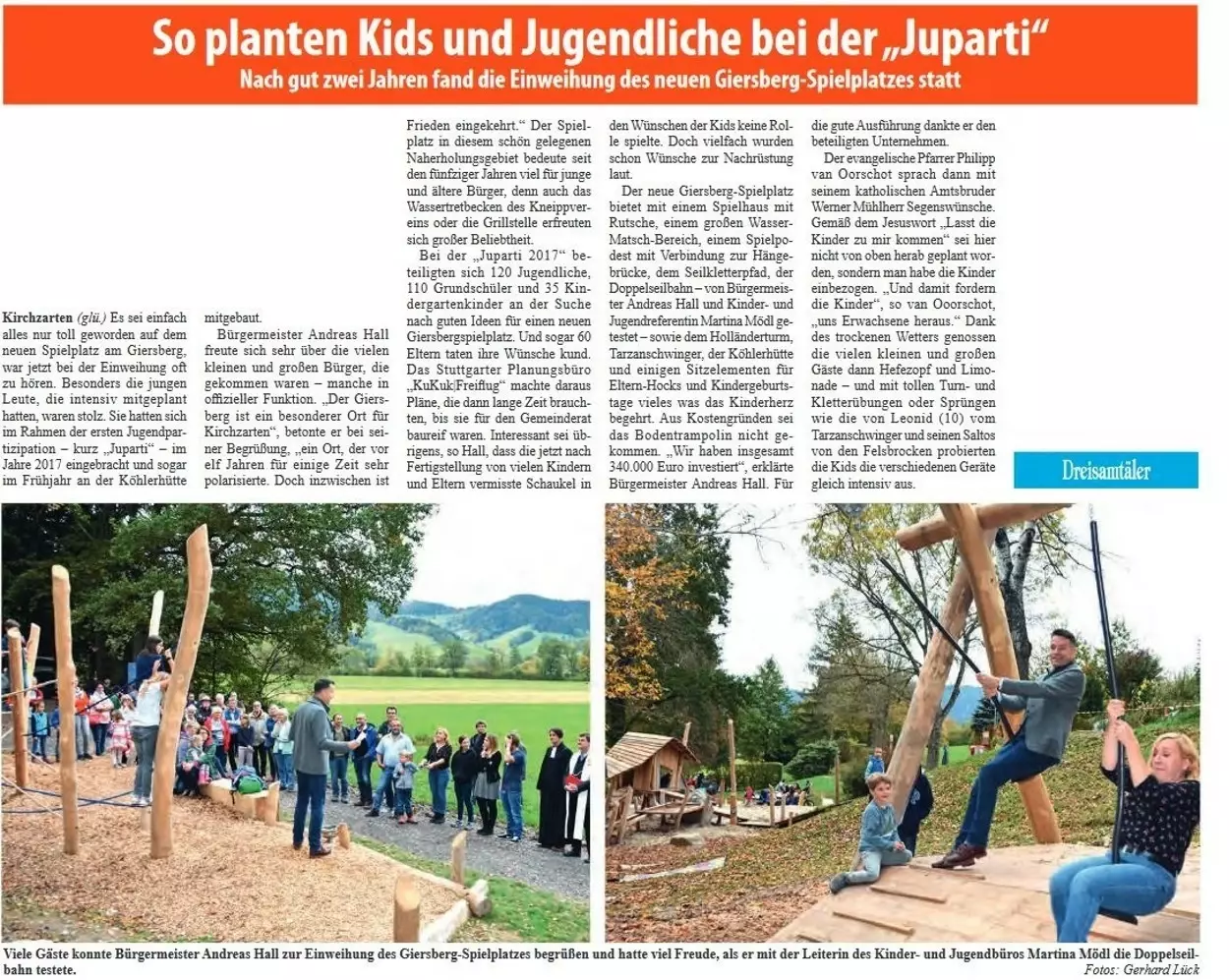 Erffnung Giersbergspielplatz