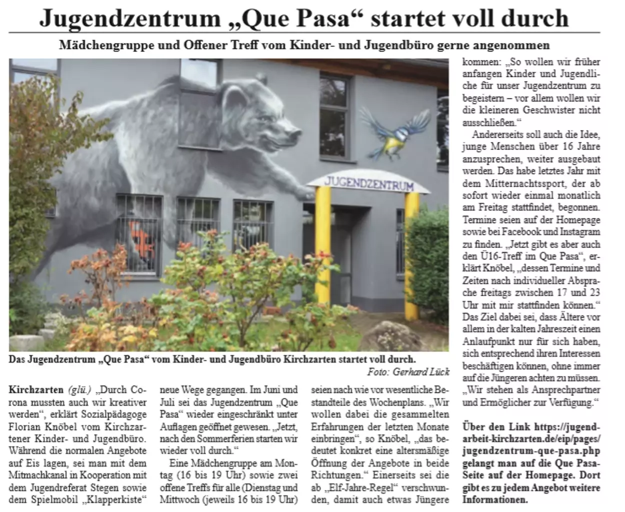 Dreisantler vom 14. Oktober 2020